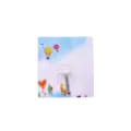 Punch-free adhesive wall hook with cute cartoon pattern, transparent base and double metal hook. - Non-marking Adhesive Hooks