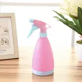 Pink and blue plastic spray bottle for plants, 1.5L gardening water can variant SKU item - Pink Spray Bottle