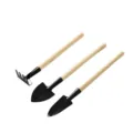 Gardening 3-piece set small shovel rake tool for potted plants succulent planting home use. - 3-Piece Set / Small