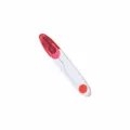 Portable plastic thread clipper with protective cap, ideal for sewing and fishing lines. - Transparent Scissors with Cover