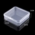 Clear Plastic Small Square Storage Box Transparent Container for Jewelry Parts 8.5x2.5cm - Small Square Box 8.5x8.5x2.5cm