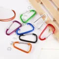 Bunter Aluminium Karabiner D-Ring Schlüsselanhänger Clip leicht Outdoor Wandern Haken - Mehrfarbig
