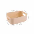 Petit panier de rangement en plastique bac organiseur de bureau pour cuisine maison collations. - S / Abricot