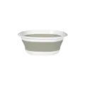 Collapsible washbasin portable folding basin for travel outdoor home student dormitory use - M / Off-White