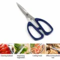 Multi-purpose kitchen scissors stainless steel heavy duty utility shears for home kitchen - As Shown