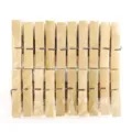 20-pack wooden bamboo clothespins laundry clips for clothes socks home daily use utility pins. - 20 Pieces Set
