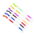Llavero de resorte de plástico colorido cordón retráctil antipérdida modelo. - Cordón de resorte largo de colores
