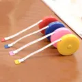 Cinta métrica retráctil portátil suave conjunto colorido cuerpo herramienta costura - Cinta métrica de cuero multicolor