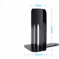 KW-triO metalen boekensteunen zware boekenhouder voor planken, 2 stuks zwarte steun - 9-Inch Groot / Zwart