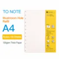KW-triO A4 schijfgebonden notitieboek navulling, 50 vellen gelinieerd dik 100g papier voor planners. - Gelinieerd 50 Vellen / A4