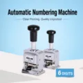 Automatische nummerator metaal 6 cijfers stempel zware kantoor markering hulpmiddel - 6 Cijfers (20600)