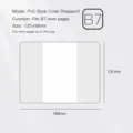 Transparante PVC boekomslag B7 paspoorthoes doorzichtige planner beschermhoes waterdichte agenda - B7 Maat