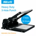 Heavy duty 3-hole paper puncher 150 sheet capacity adjustable hole distance office tool - 3-Hole Punch (150 Pages)