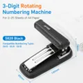 KW-triO 360 Graden roterende bureau nietmachine Zwart zwaar kantoorartikel 24/6 - 5828 blauw / 1 eenheid [inclusief 1000 nietjes]