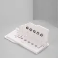Draagbare 5-gaats ringband perforator voor notitieboek, mini papierponsgereedschap. - 99A5 / Wit