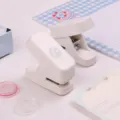Mini paddestoel gatenpons draagbare schattige enkele gatenponsmachine voor planner - Wit