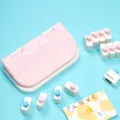 KW-trio pink letter punch tool set for DIY handmade greeting cards and bullet journals. - Letters and Auxiliary Tool Set