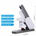 Schwerlast Heftgerät für 190 Blatt, ergonomischer Büroklammerer für professionelles Büro. - 5016 Weiß [20-190 Blatt]