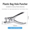 Manual single hole puncher for plastic bags and PVC, metal construction, 7mm hole size. - Hole Puncher