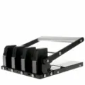 Heavy-duty 4-hole paper puncher with 150-sheet capacity, sturdy metal base and ergonomic lever handle. - 931D [4-Hole Adjustable Pitch]