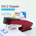 KW-triO 55C2 Cucitrice da Scrivania Rosso Perla Capacità 20 Fogli Articoli Ufficio - Rosso