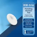 Replacement puncher pad for heavy duty hole punch machine, white circular plastic part, 1pc. - Circular Gasket