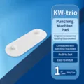 Replacement punch pad for heavy duty paper hole puncher, durable white plastic part. - Oval Gasket