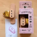 KW-triO x BENSTORE PIERCER 4mm Hole Puncher Retro Pink Cute Office Stationery Tool - Smoky Pink