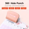 Mini multi-hole puncher 3 6 9 holes adjustable loose-leaf paper punching tool office stationery - Sunstone