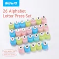 Set of 26 uppercase letter paper punchers for DIY scrapbooking and craft art projects. - 26-Letter Embossing Punch