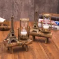 Ornamento clessidra Torre Eiffel vintage, decorazione da scrivania retro per la casa. - Torre Eiffel Clessidra Doppia / Multicolore