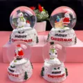 Weihnachts-Schneekugel Dekorationen mit Weihnachtsmann und Schneemann Figuren für Geschenke. - 10# Weihnachtsmann im Schnee