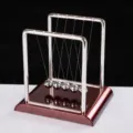 Culla di Newton palline equilibrio scrivania giocattolo fisica piccolo quadrato metallo antistress - Stile Quadrato / Piccolo (N0211)