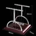 Small T-shaped Newton cradle balance balls physics science desk toy for home decor SKU - T-Shape Style / Small (N0231)