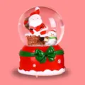 Christmas snow globe resin music box Santa Claus snowman figurine desktop gift decor SKU - 80# Music+Lights+Snow / 2021-Christmas Snowman