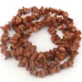Cuentas de piedra de arena marrón irregulares sueltas para fabricación de pulseras de joyas - 7