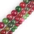 Perles en agate craquelée veine de dragon ronde semi-finie accessoire bijoux bracelet DIY - 10mm (37 Perles) / Multicolore