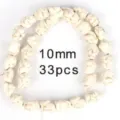 Perles en vrac irrégulières en turquoise blanche 10mm 33pcs fabrication de bijoux DIY - Style 2