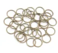 Bronze metal open jump rings detail shot for diy jewelry making and crafting accessories - 0.5*3mm 500pcs/Pack / Antique Bronze