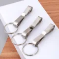 Portachiavi da cintura in acciaio inossidabile vista principale, clip in metallo. - Predefinito