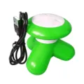 Mini electric 3-legged USB handheld body relaxation massager green portable device tool - Green