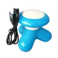 Mini tripod electric massager USB powered portable body relax massager in blue color - Blue