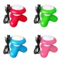 Mini 3-foot electric USB massager, portable handheld body relaxation device in multiple colors. - Multicolor