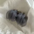 Haarklammer mit schwarz-weißem Gingham-Muster und Bubble-Gaze SKU-Variante Bild - Mittel (9cm) / Schwarz-Weiß Kariert