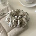 Elegant cream floral print bubble banana hair clip for stylish voluminous half-up styles - Cream Floral
