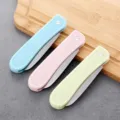Portable folding fruit knife mini stainless steel pocket knife kitchen household tool set - Nordic Pink