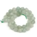 Faceted green stone loose beads for DIY handmade bracelet jewelry making craft accessories - 25