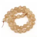 Faceted diamond-cut stone beads for DIY handmade bracelet jewelry making and crafting details. - 23