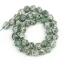 Faceted green stone beads gemstone loose beads for DIY handmade jewelry making bracelets necklaces - 31