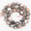Natural stone faceted loose beads irregular rhombus DIY handmade bracelet jewelry making components - 14